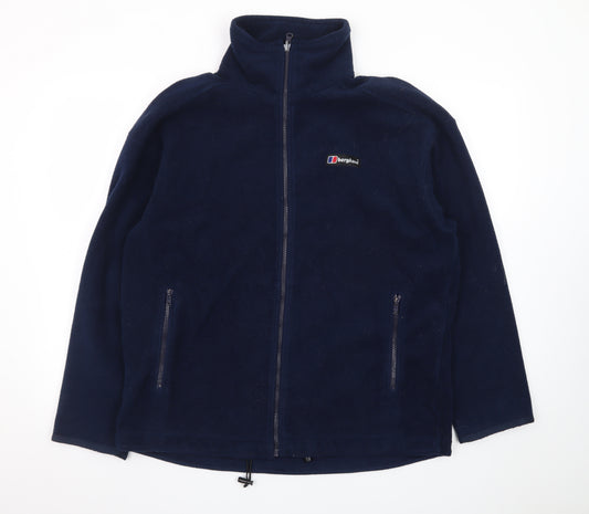Berghaus Men's Blue Full Zip Fleece Jacket Size L Outdoor