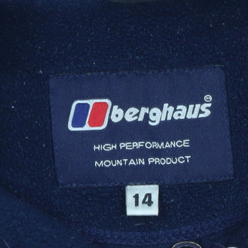 Berghaus Men's Blue Full Zip Fleece Jacket Size L Outdoor