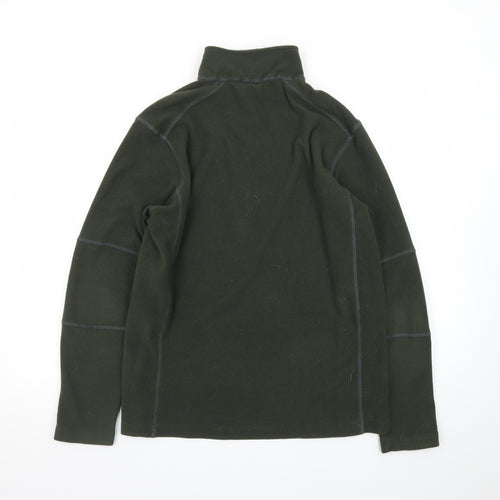 Ridgeline Mens Green Fleece Pullover Sweatshirt Small 1/4 Zip Outdoor