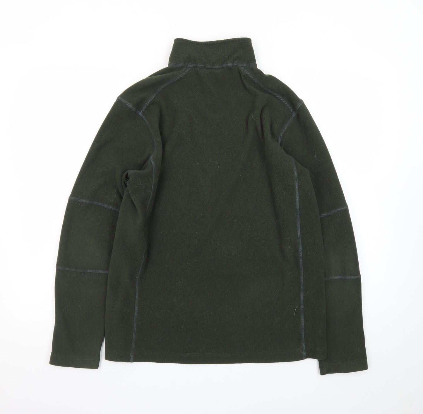 Ridgeline Mens Green Fleece Pullover Sweatshirt Small 1/4 Zip Outdoor