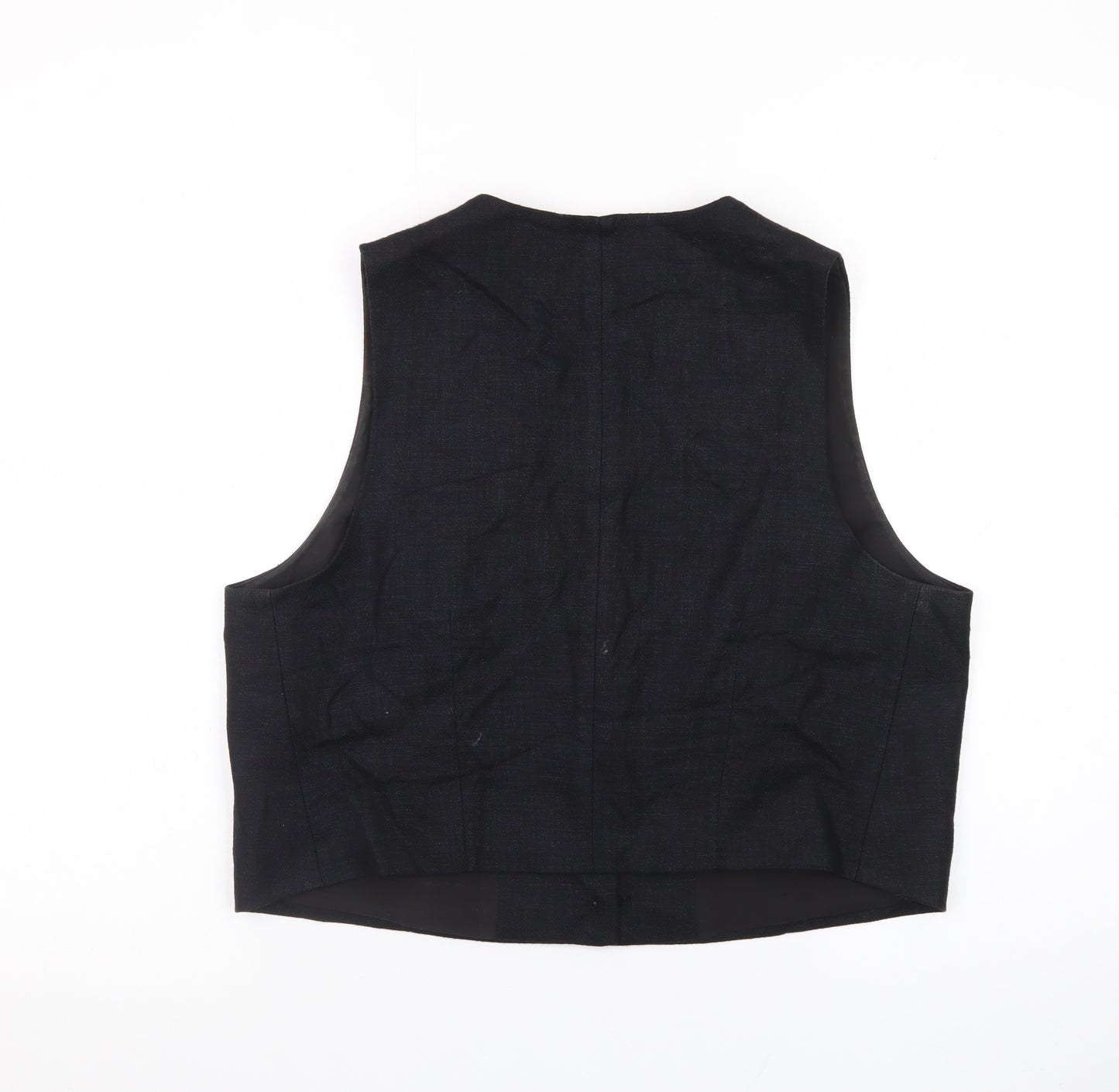 Marks and Spencer Women's Black Size 14 Suit Waistcoat Classic Lined
