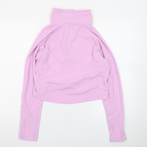 Columbia Women Pink Fleece Pullover Half Zip Sweatshirt Size S