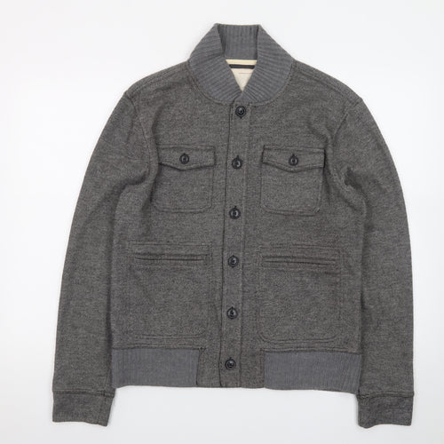 Banana Republic Men’s Grey Wool Blend Bomber Jacket M Heritage Collection