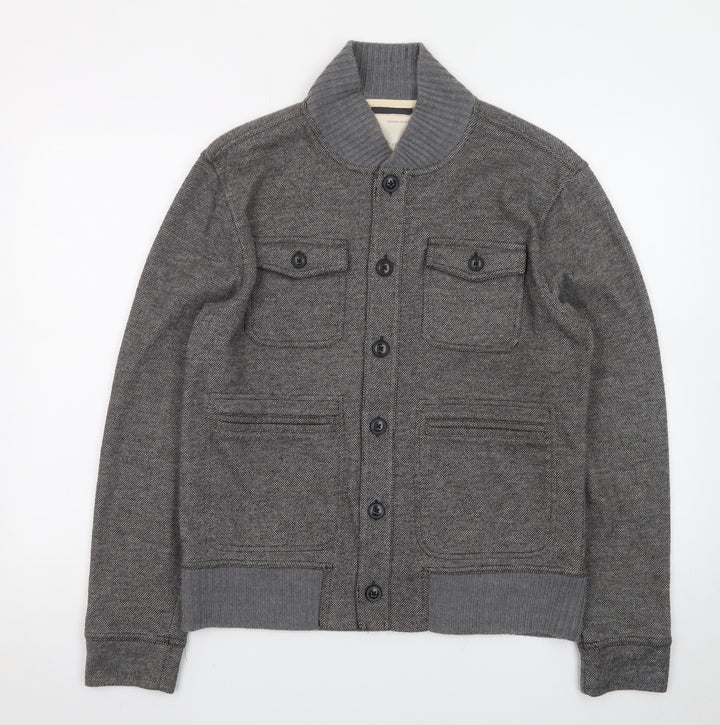 Banana Republic Men’s Grey Wool Blend Bomber Jacket M Heritage Collection
