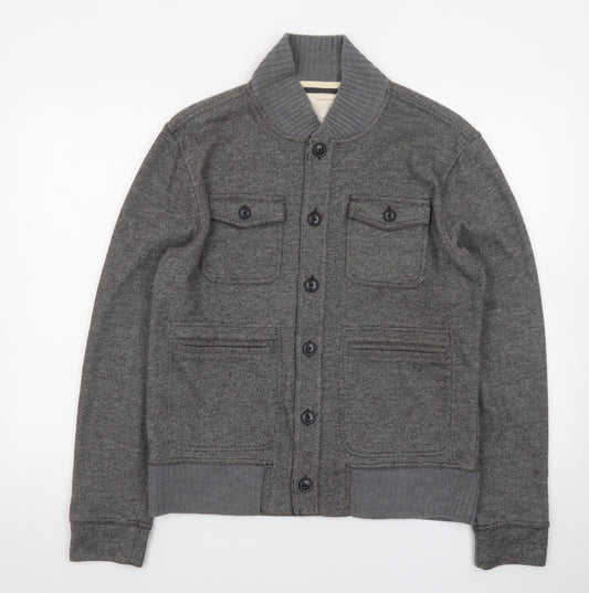 Banana Republic Men’s Grey Wool Blend Bomber Jacket M Heritage Collection