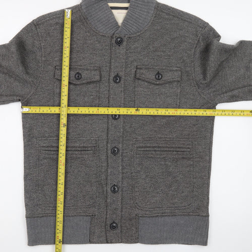 Banana Republic Men’s Grey Wool Blend Bomber Jacket M Heritage Collection