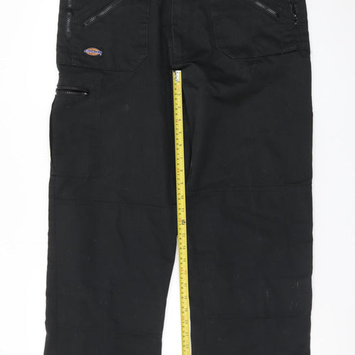 Dickies Men's Black 36 in Redhawk Cargo Work Trousers