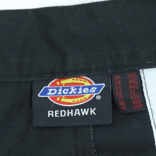 Dickies Men's Black 36 in Redhawk Cargo Work Trousers