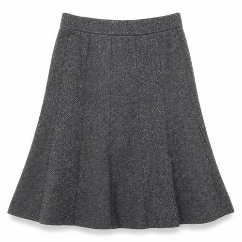 Marks and Spencer Women Grey A-Line Wool Silk Long Skirt Size 16