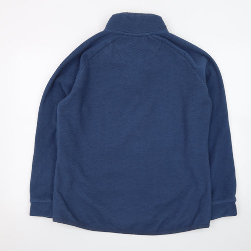 Weird Fish Womens Blue Fleece Full Zip Jacket Size 14