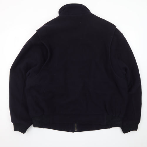 Marks & Spencer Men's Navy Wool Bomber Jacket L