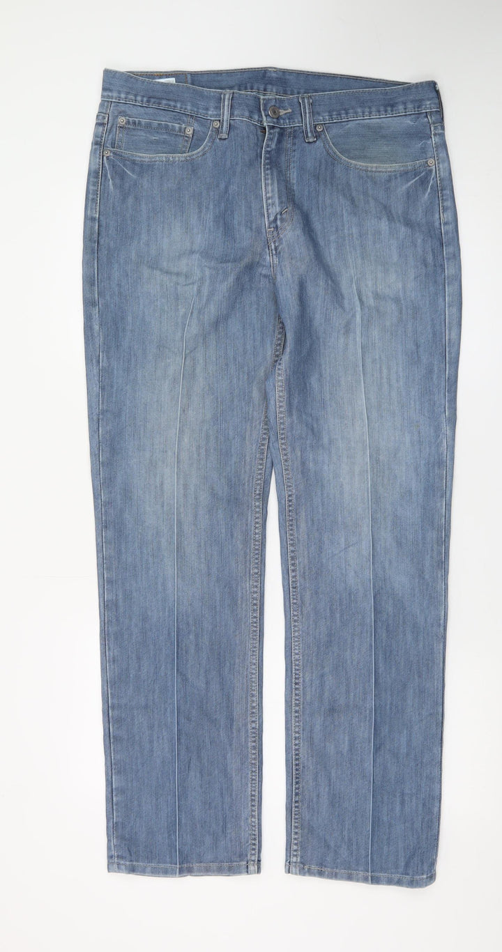 Levi's 514 Women's Blue Straight Denim Jeans W34 L30 Classic Fit
