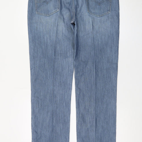 Levi's 514 Women's Blue Straight Denim Jeans W34 L30 Classic Fit