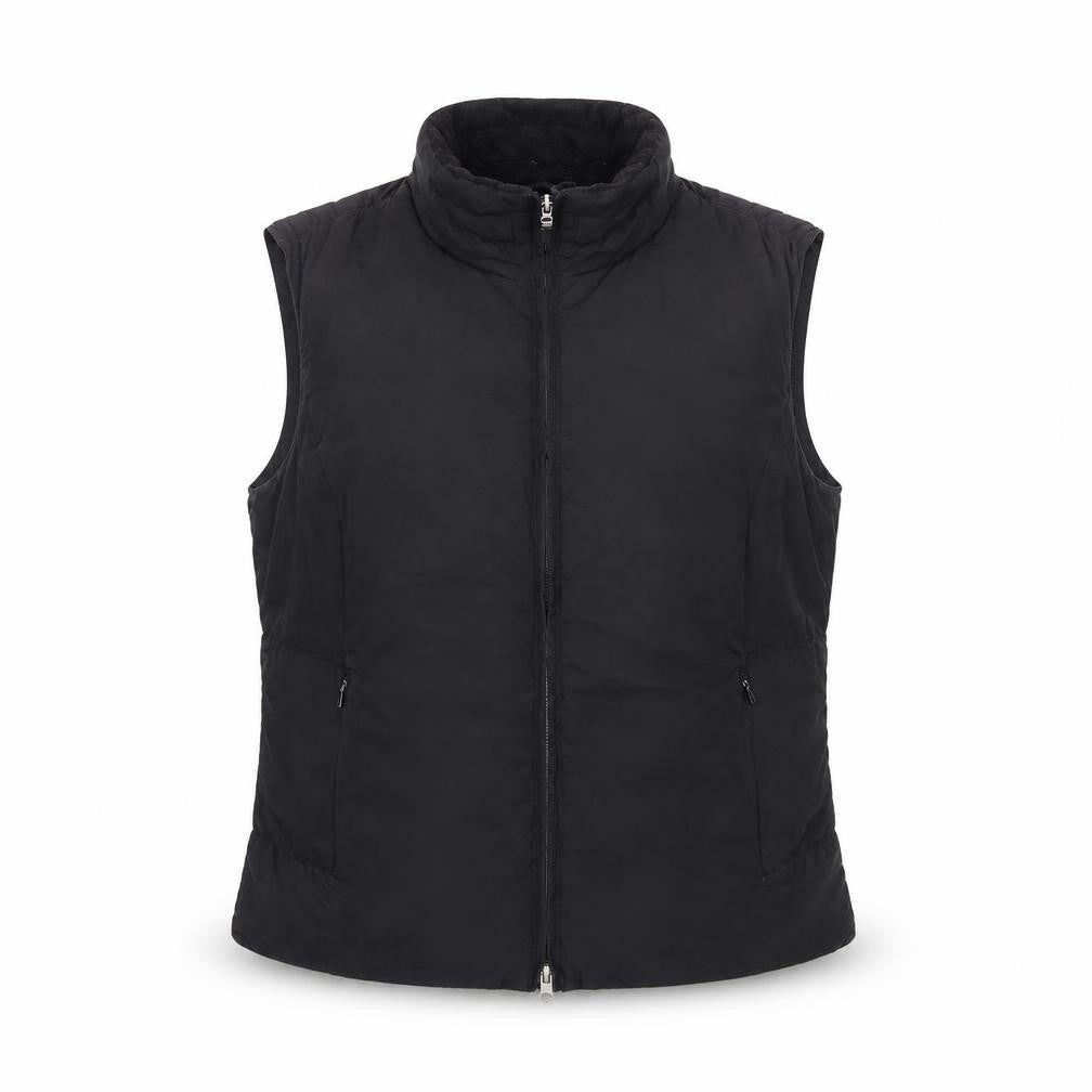 Front view of Marks & Spencer Women Black Puffer Waistcoat M Regular Fit