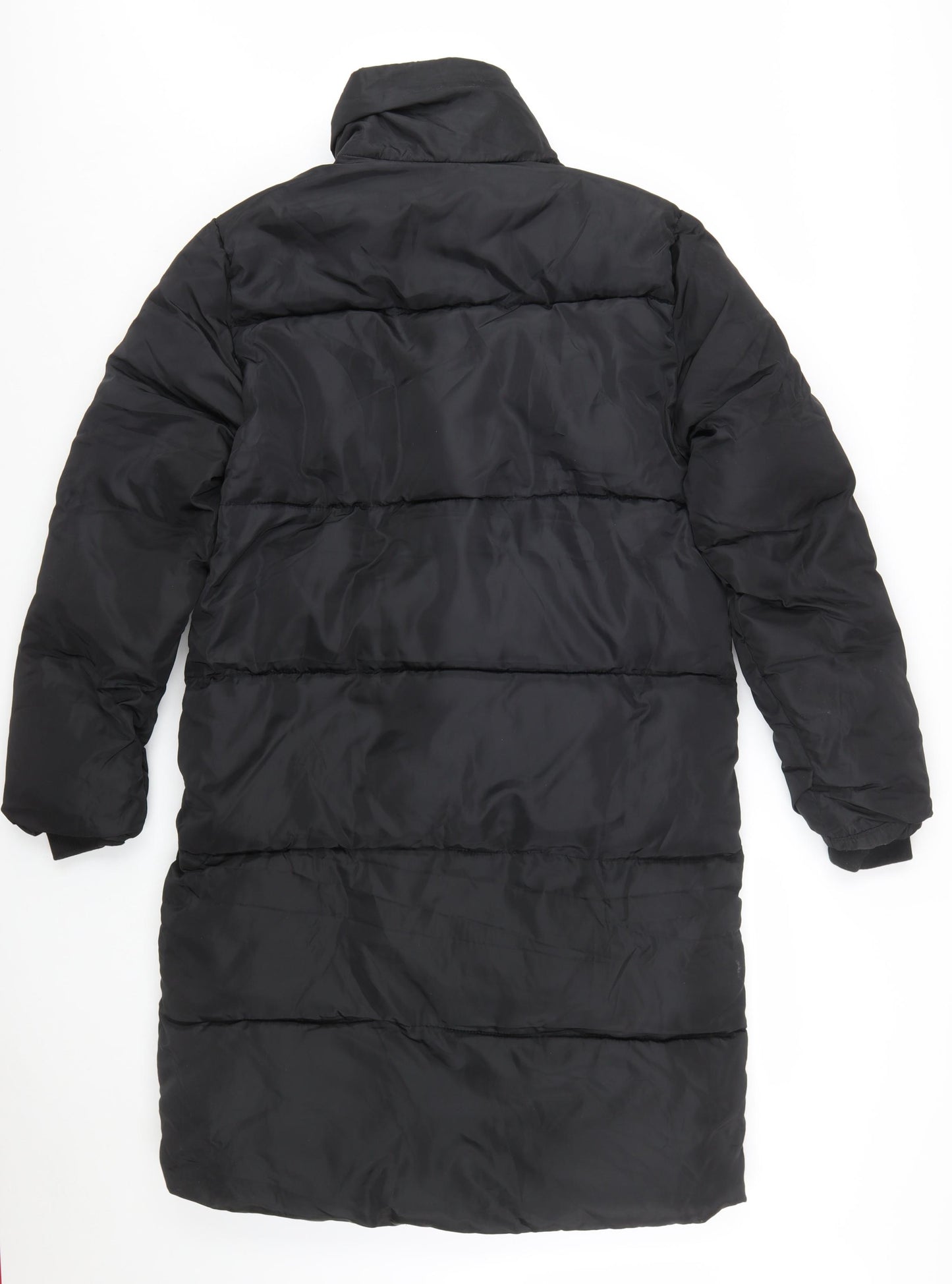 JIEYUFS Womens Black Long Puffer Coat XL Winter Quilted Jacket