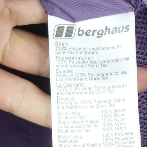 Berghaus Women's Purple Waterproof Gore-Tex Rain Jacket Size 10