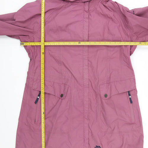 Trespass Women’s Purple Waterproof Hooded Rain Coat Size 18