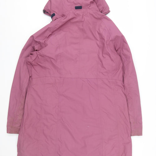 Trespass Women’s Purple Waterproof Hooded Rain Coat Size 18