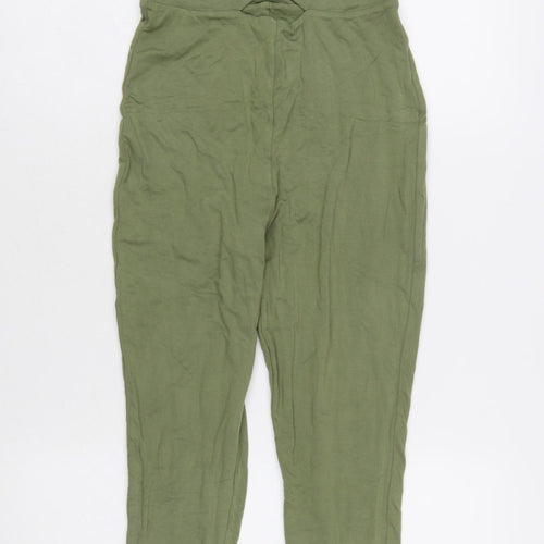 Oh Polly Women’s Green Sleeveless Wrap Slim Jumpsuit Size 12