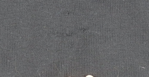 Denver Hayes Men Black Merino Wool Sleeveless Cardigan M