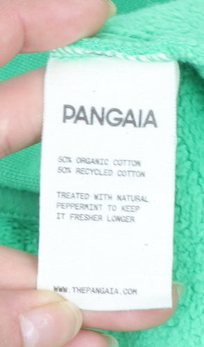 Pangaia Men’s Green XS Pullover Hoodie Organic Cotton Fleece