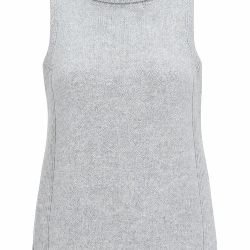 Next Women’s Grey Roll Neck Sleeveless Knit Jumper Vest Size 8