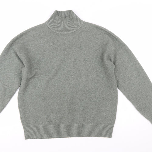 Marks and Spencer Women’s Grey Roll Neck Knit Jumper Size S