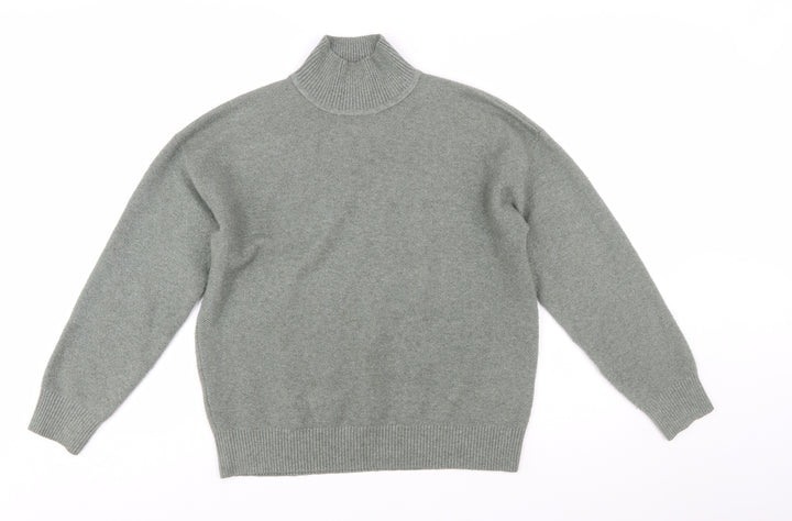 Marks and Spencer Women’s Grey Roll Neck Knit Jumper Size S