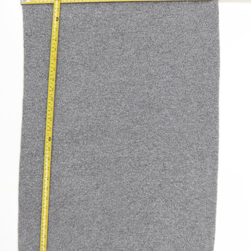Warehouse Women Grey Wool Blend Long Sleeve Jumper Dress M