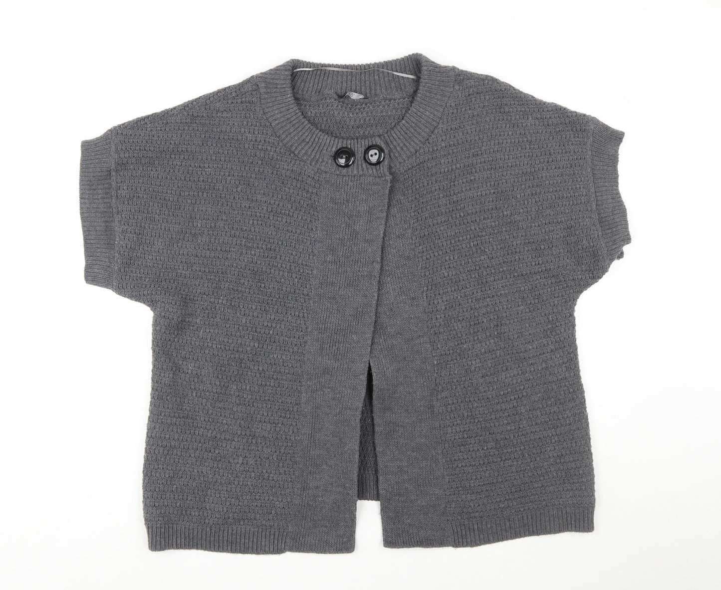 Evans Women’s Grey Short Sleeve Knit Cardigan Size 22