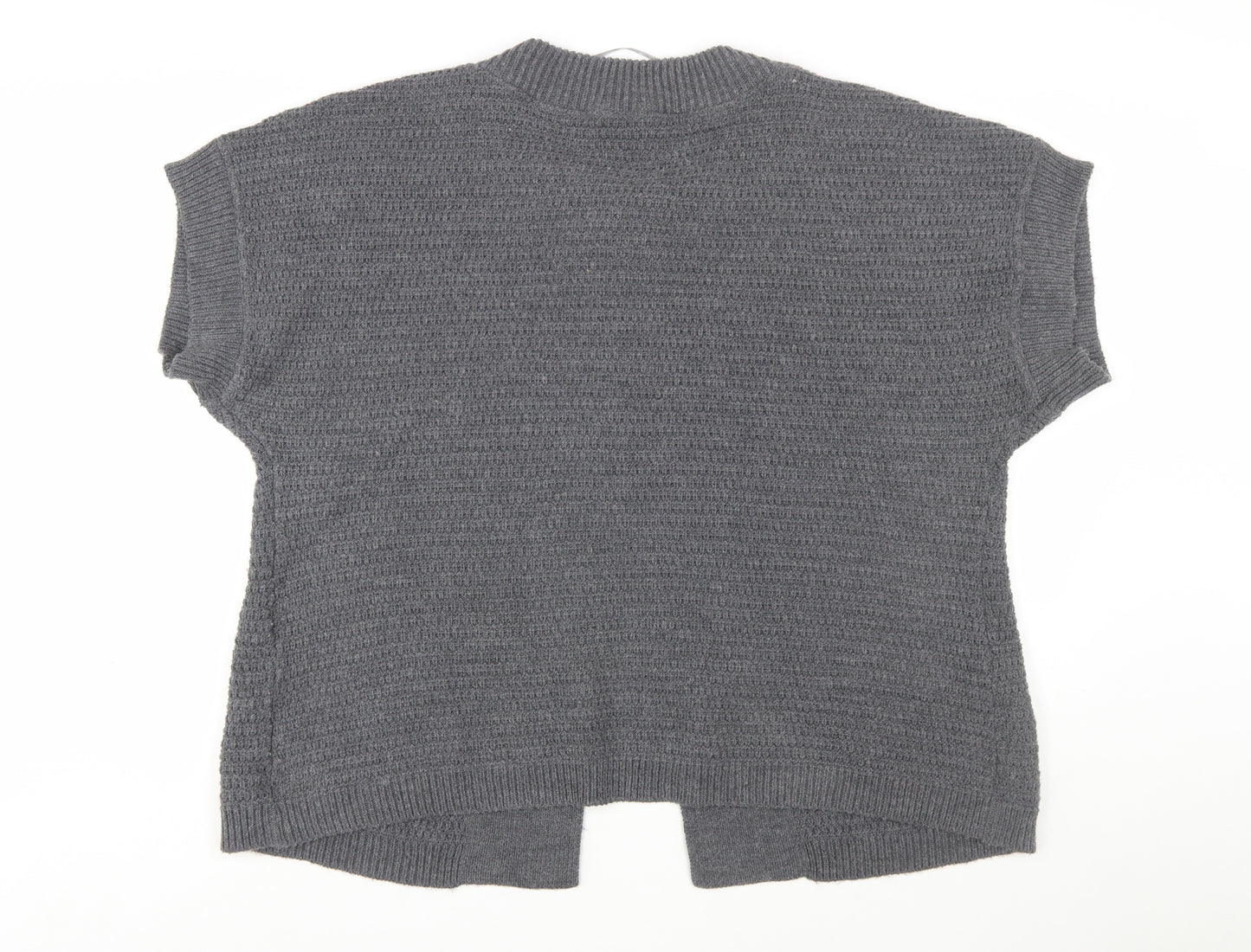 Evans Women’s Grey Short Sleeve Knit Cardigan Size 22
