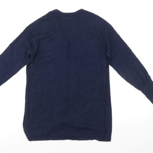 White Stuff Women’s Blue Long Sleeve Knit Cardigan Size S