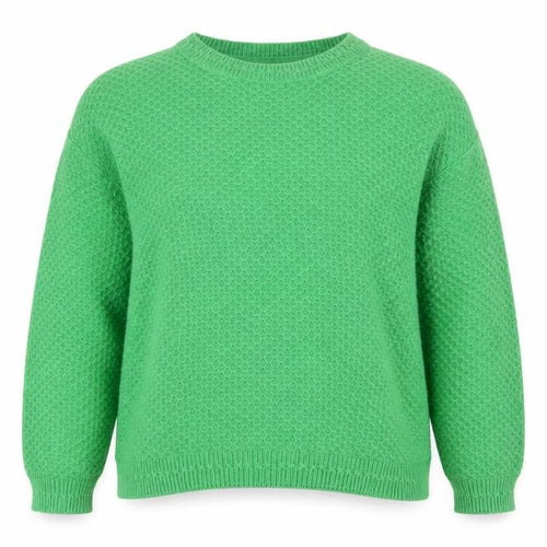 FatFace Women Green Crew Neck Knit Jumper Size 14