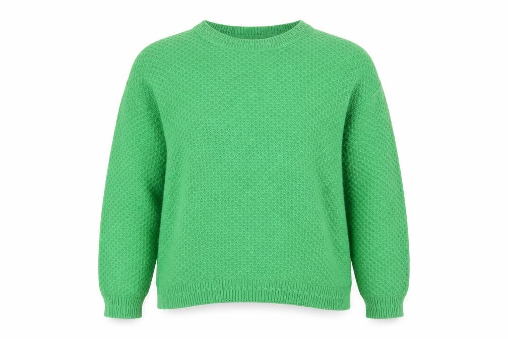 FatFace Women Green Crew Neck Knit Jumper Size 14