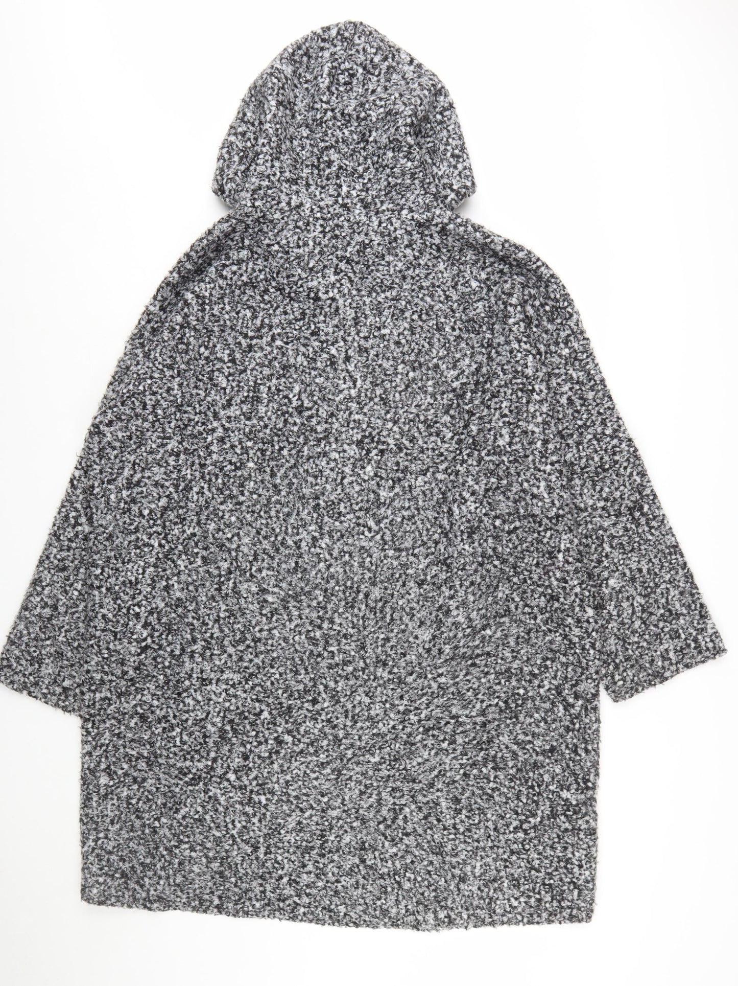 Beloved Woman Grey Hooded Full Zip Cardigan L Soft Knit