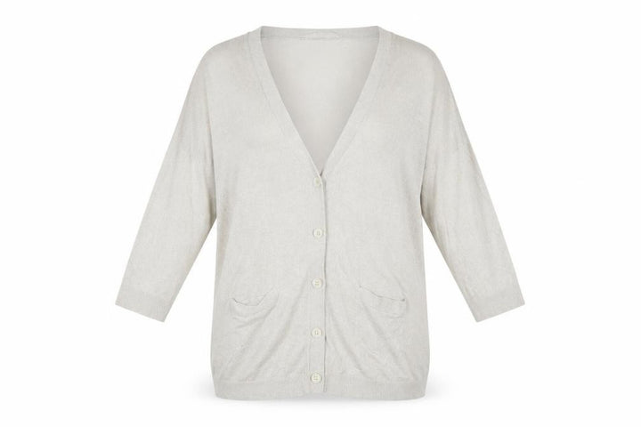 French Connection Women's Beige L Cardigan Knit Viscose Blend