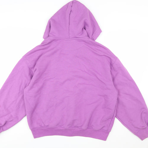 H&M Women’s Purple Cotton Full Zip Hoodie Size S