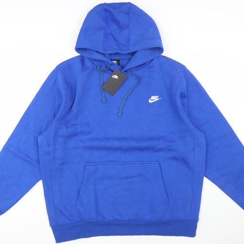 Nike Men's Blue Pullover Hoodie 2XL Fleece Sportswear