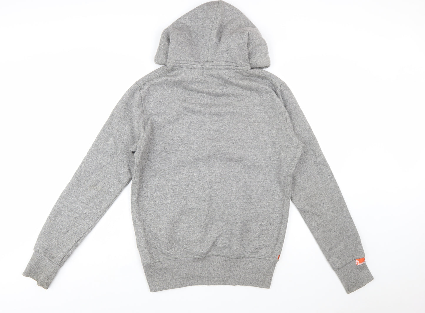 Superdry Men's Grey Pullover Hoodie S Regular Fit Fleece Lined