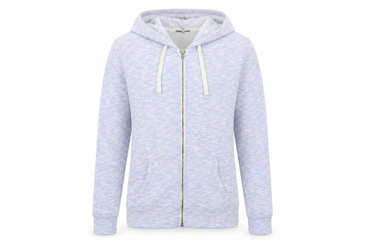 Front view of Gap Women’s Blue Full Zip Hoodie XS Cotton Blend Casual