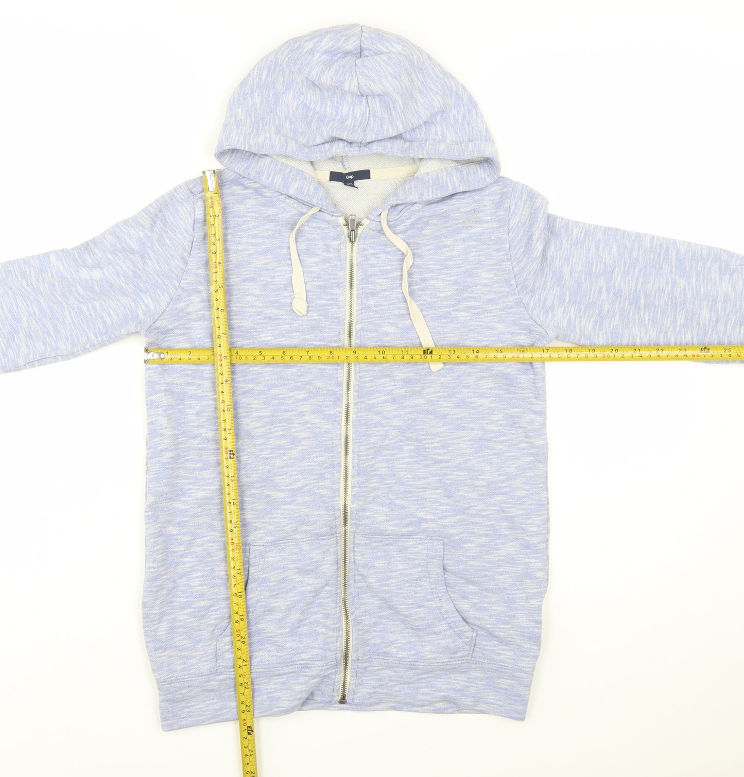 Gap Women’s Blue Full Zip Hoodie XS Cotton Blend Casual