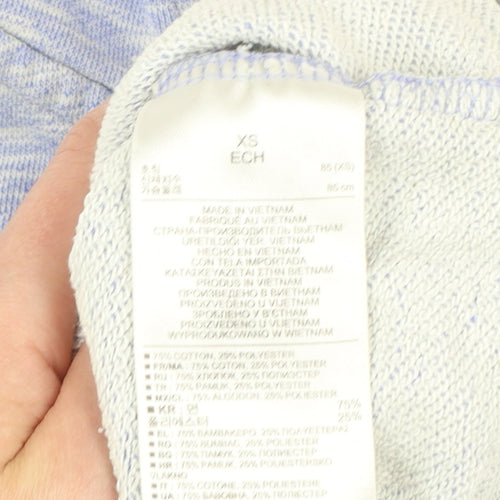 Gap Women’s Blue Full Zip Hoodie XS Cotton Blend Casual