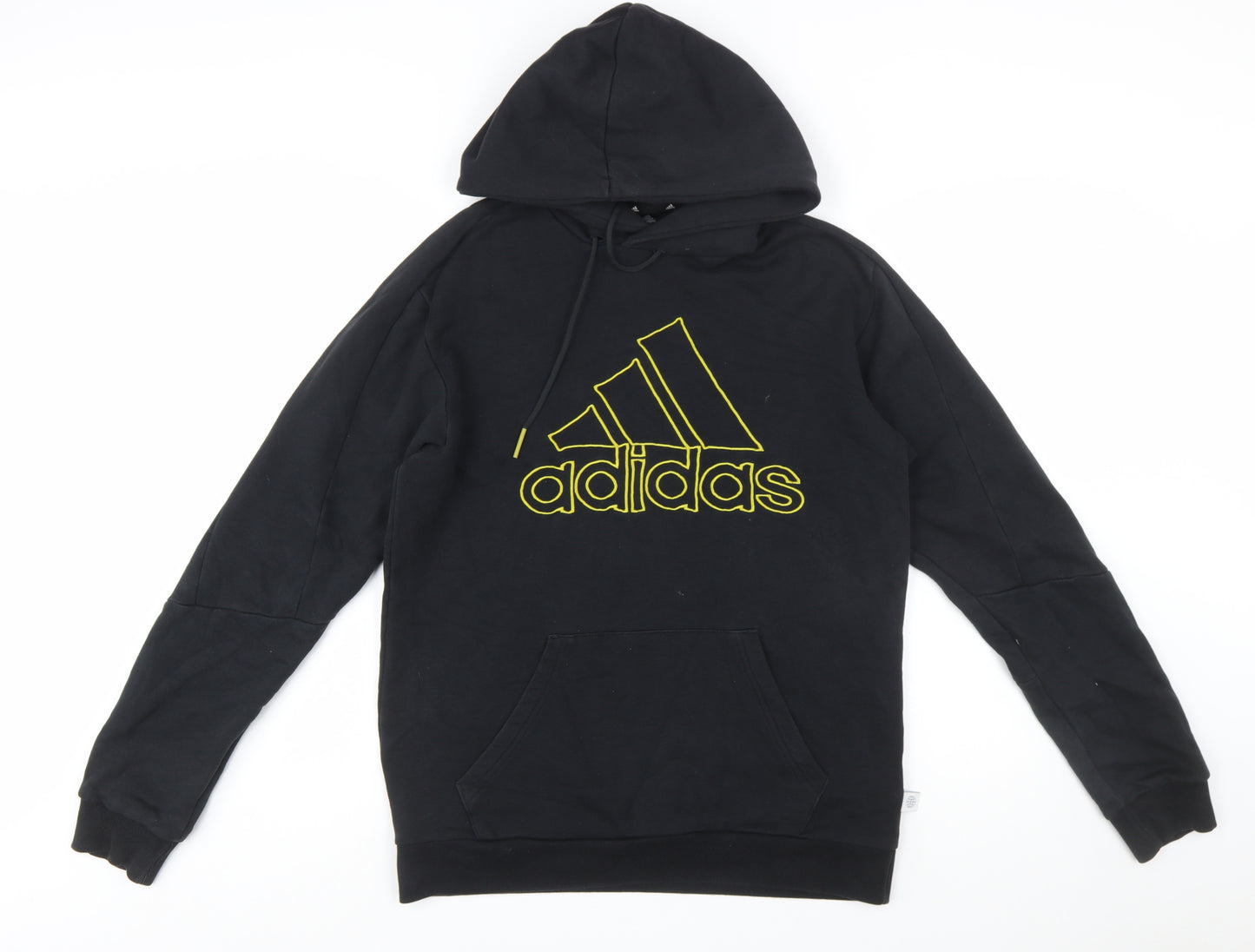 Adidas Men's Black Pullover Hoodie Small Logo Sports Fleece