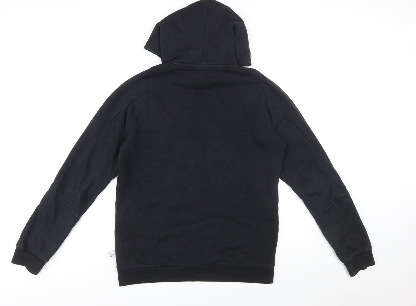 Adidas Men's Black Pullover Hoodie Small Logo Sports Fleece
