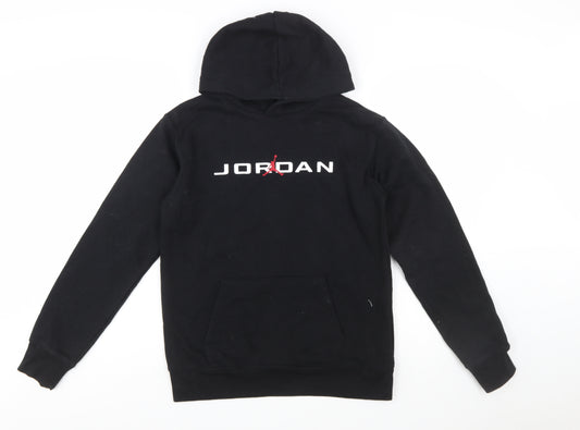 Nike Jordan Boys Black Pullover Hoodie XL 13-15 Years Cotton Blend