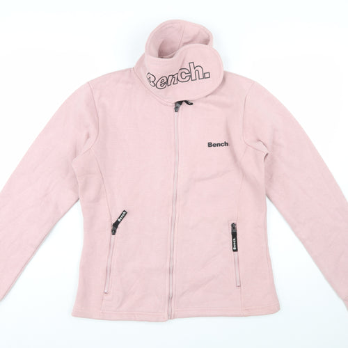 Bench Women's Pink Full Zip Hoodie Jacket Size 14 L