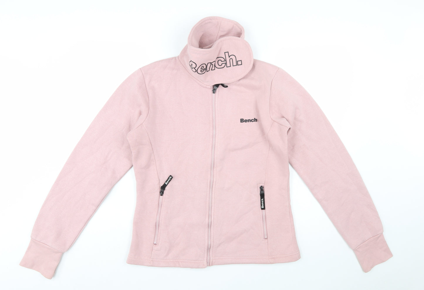 Bench Women's Pink Full Zip Hoodie Jacket Size 14 L