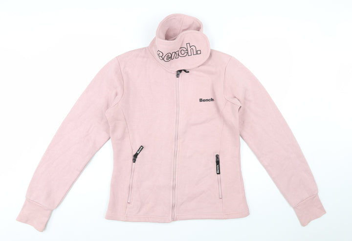 Bench Women's Pink Full Zip Hoodie Jacket Size 14 L