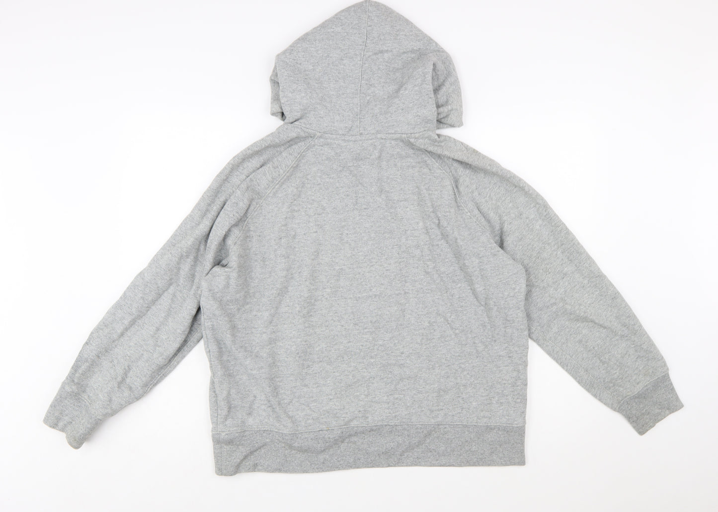 Levi's Mens Grey Pullover Hoodie Size L Graphic Logo Fleece