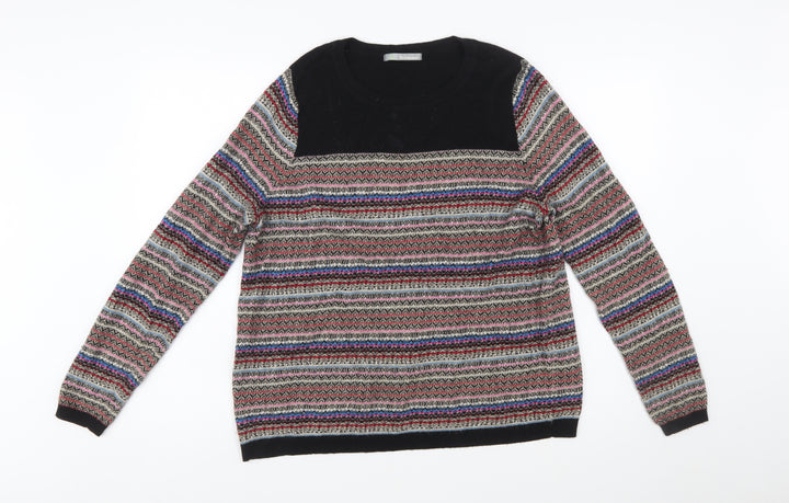 Marks and Spencer Women’s Multicoloured Fair Isle Knit Jumper UK 18